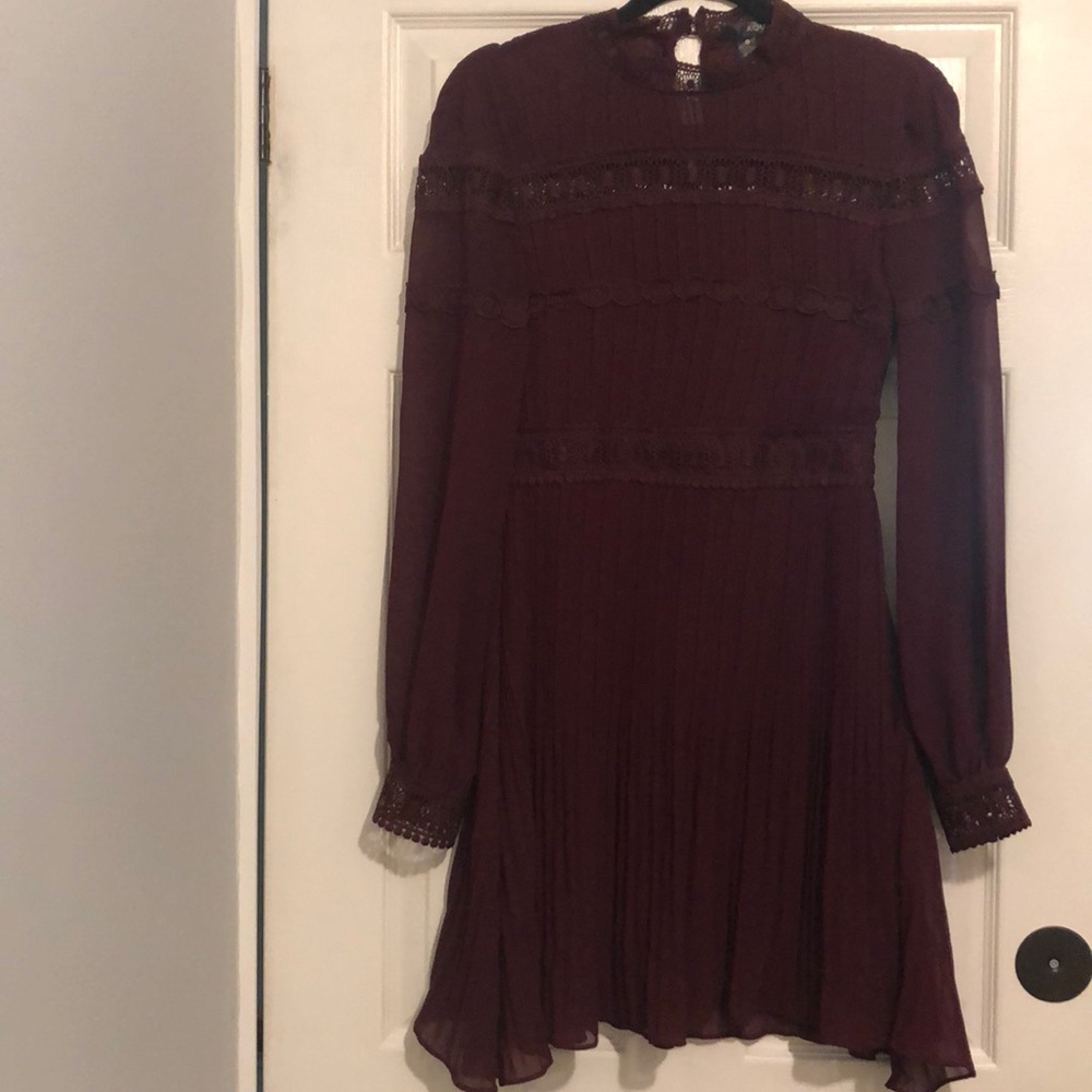 Maroon Aqua dress